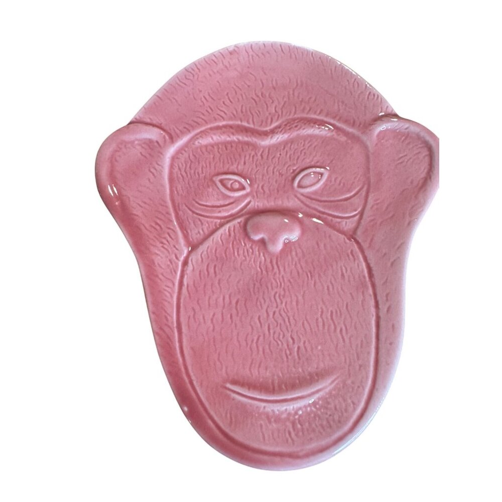 imm Living Carousel Monkey Head Trinket Dish – Pink‎ – Designer Meiji Lee